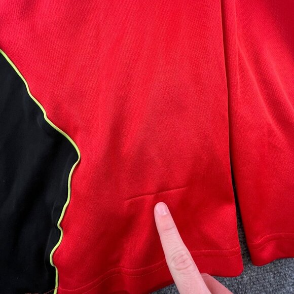 Adidas Shorts Mens Large Orange Black Workout Gym Drawstring Pockets Active - Picture 6 of 13